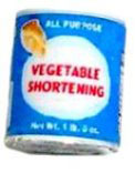 Dollhouse Miniature Vegetable Shortening